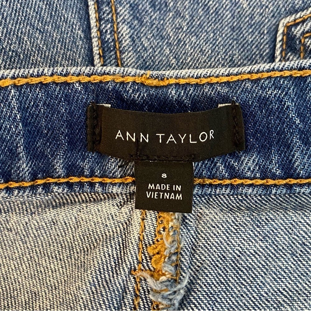 Ann Taylor The Straight High Rise Denim Jeans - Picture 7 of 8